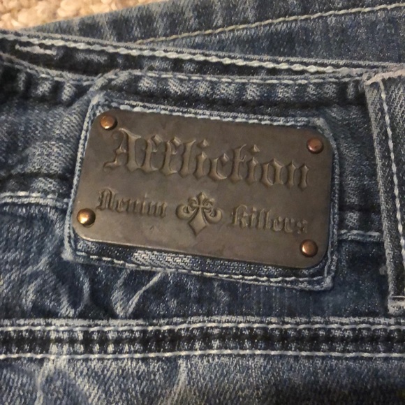 2 pairs of straight leg jeans - Picture 4 of 8